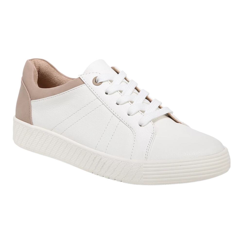 Soul Naturalizer Women's Neela Lace Up Sneakers White Taupe Size 9 W